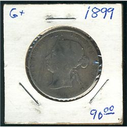 1899 50 Cents; Good+.