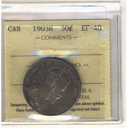 1903H 50 Cents ICCS EF-40.