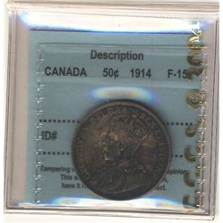 1914 50 Cents CCCS F-15.