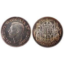 1947 50 Cents ICCS MS-64; Maple Leaf.