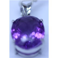 21.45 CTW AMETHYST PENDANT .925 STERLING SILVER