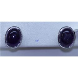 17.50 CTW AMETHYST EARRING .925 STERLING SILVER