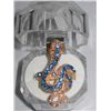 Image 1 : 15CTW BLUE PYTHON ADJUSTABLE BRASS RING