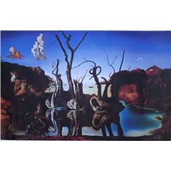 SWANS REFLECTING ELEPHANTS SALVADOR DALI\'S MASTERPIECE