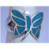 Image 1 : 23.20 CTW TURQOUISE RING .925 STERLING SILVER