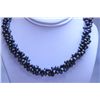 Image 1 : 329.75 CTW BLACK PEARL 3-STRAND NECKLACE