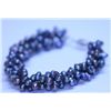Image 1 : 152.60 CTW BLACK PEARL 3-STRAND BRACELET