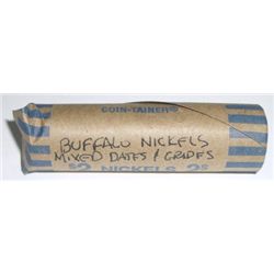 ROLL OF BUFFALO NICKELS MIXED DATES & GRADES (40) TOTAL NICKELS *UNSEARCHED* ROLL CAME OUT OF SAFE!!