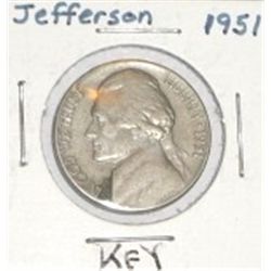 1951 JEFFERSON NICKEL *KEY DATE NICE EARLY COIN!! NICKEL CAME OUT OF SAFE!!