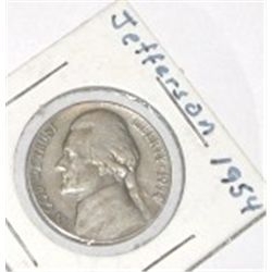 1954 JEFFERSON NICKEL *NICE EARLY COIN!! NICKEL CAME OUT OF SAFE!!