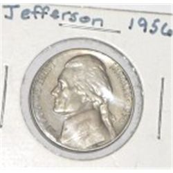 1956 JEFFERSON NICKEL *RARE MS HIGH GRADE-NICE EARLY COIN!! NICKEL CAME OUT OF SAFE!!