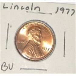 1977 LINCOLN PENNY *RARE BU MS HIGH GRADE*!! PENNY CAME OUT OF SAFE!!