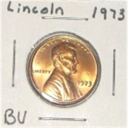 1973 LINCOLN PENNY *RARE BU MS HIGH GRADE*!! PENNY CAME OUT OF SAFE!!