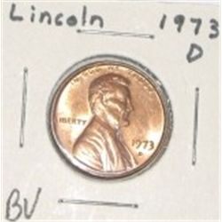 1973-D LINCOLN PENNY *RARE BU MS HIGH GRADE*!! PENNY CAME OUT OF SAFE!!