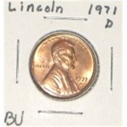 1971-D LINCOLN PENNY *RARE BU MS HIGH GRADE*!! PENNY CAME OUT OF SAFE!!