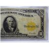 Image 3 : 1922 $10 Gold Certificate