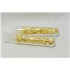 Image 1 : 2 Large Vials of Gold Flakes