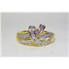 Image 6 : 2 Gold Plated Womens Rings w/ CZ's