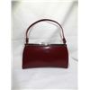 Image 1 : Small Dark Red Nine West Hard Case Evening Bag/Pur