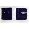 Image 1 : Tanzanite Cluster Ring & Earrings w/Gem Report