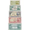 Image 1 : Burma WWII Japanese Invasion Money Set of 5 - 38 Sets