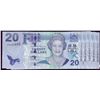 Image 1 : Fiji (2007) 20 Dollars Consecutive Run of 5