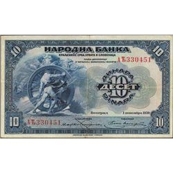 Yugoslavia 1920 10 Dinara