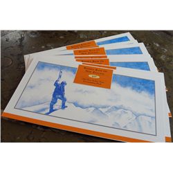 New Zealand 1992 5 Dollars Uncut Block of 4 Presentation Pack Lot of 10