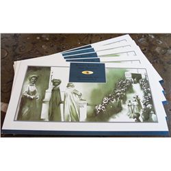 New Zealand 1993 10 Dollars Uncut Block of 4 Presentation Pack Lot of 5