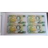 Image 1 : New Zealand 1992 20 Dollars Uncut Block of 4 Presentation Pack