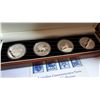 Image 1 : Cook Islands 2011 Dollar Australian Commemorative Florins 4-Coin Silver Proof Set