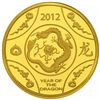 Image 2 : Australia 2012 Ten Dollars Gold Proof Year of the Dragon