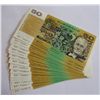 Image 1 : Australia 1993 Fraser-Evans $50 Consecutive Run of 17