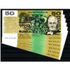 Image 1 : Australia 1993 Fraser-Evans $50 Consecutive Run of 6