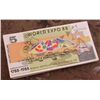 Image 1 : Australia World Expo 1988 Original Bundle of 100 $5 Notes