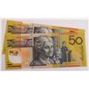Image 1 : Australia 1998 Macfarlane-Evans $50 AA98 First Prefix Consecutive Pair
