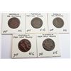 Australia 1929 Halfpenny Lot of 5
