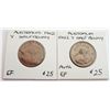 Australia 1942 Y. Halfpenny Lot of 2