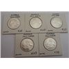 Australia 1947 Florin Lot of 5