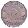 Australia 1952 Penny Struck Off Centre
