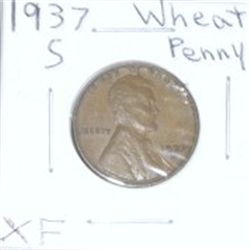 1937 S Wheat Penny XF *