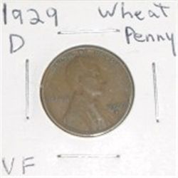 1929 D Wheat Penny VF *