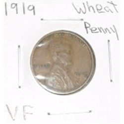 1919 Wheat Penny VF ***