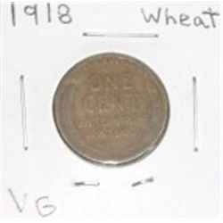1918 Wheat Penny VG