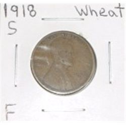 1918 S Wheat Penny F