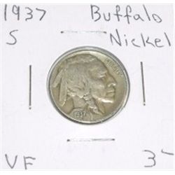 1937 S Buffalo Nickel VF *