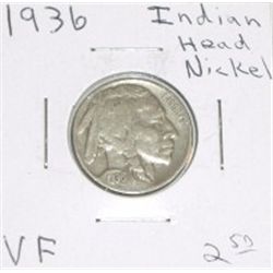 1936 Buffalo Nickel VF **