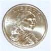 Image 1 : 2011 P  Native American $1 coin   MS  *Sacagawea Obverse, Wampanoag Treaty Reverse*