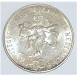 ** 1968 Mexican Olympic Commerative Coin 25 pesos *.720 Silver*   **