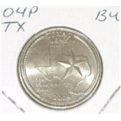 2004 P "Texas" Quarter BU  ***